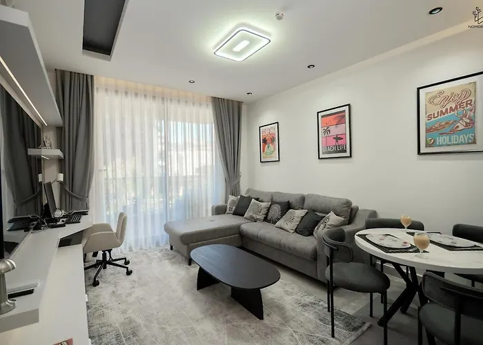 Touch The Sky At Nordic Sky Modern Daire Alanya